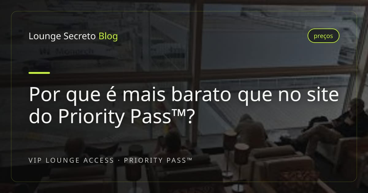 Ilustração de dois caminhos até uma sala VIP de aeroporto, um pelo balcão de varejo e outro pelo canal de atacado e bancos, indicando preços diferentes para o mesmo acesso